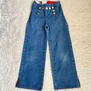 Vintage 90’s Tommy Hilfiger Wide Leg Sailor Jeans